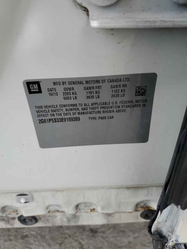 2014 Cadillac Xts Premium Collection VIN: 2G61P5S33E9189389 Lot: 89892435