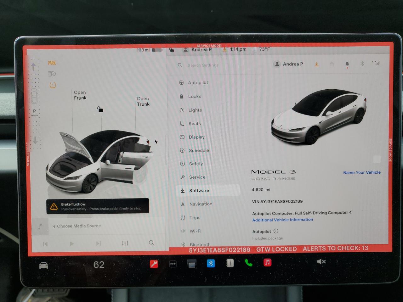 2025 Tesla Model 3 VIN: 5YJ3E1EA8SF022189 Lot: 86785455