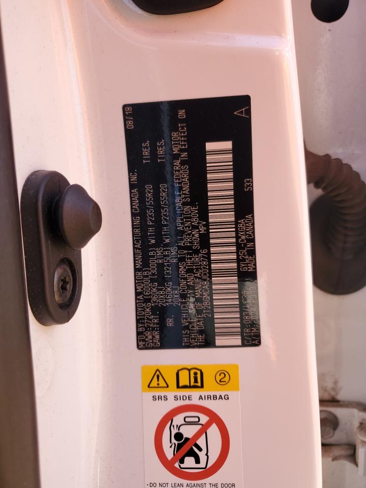 2018 Lexus Rx 450H Base VIN: 2T2BGMCA8JC028776 Lot: 86835525