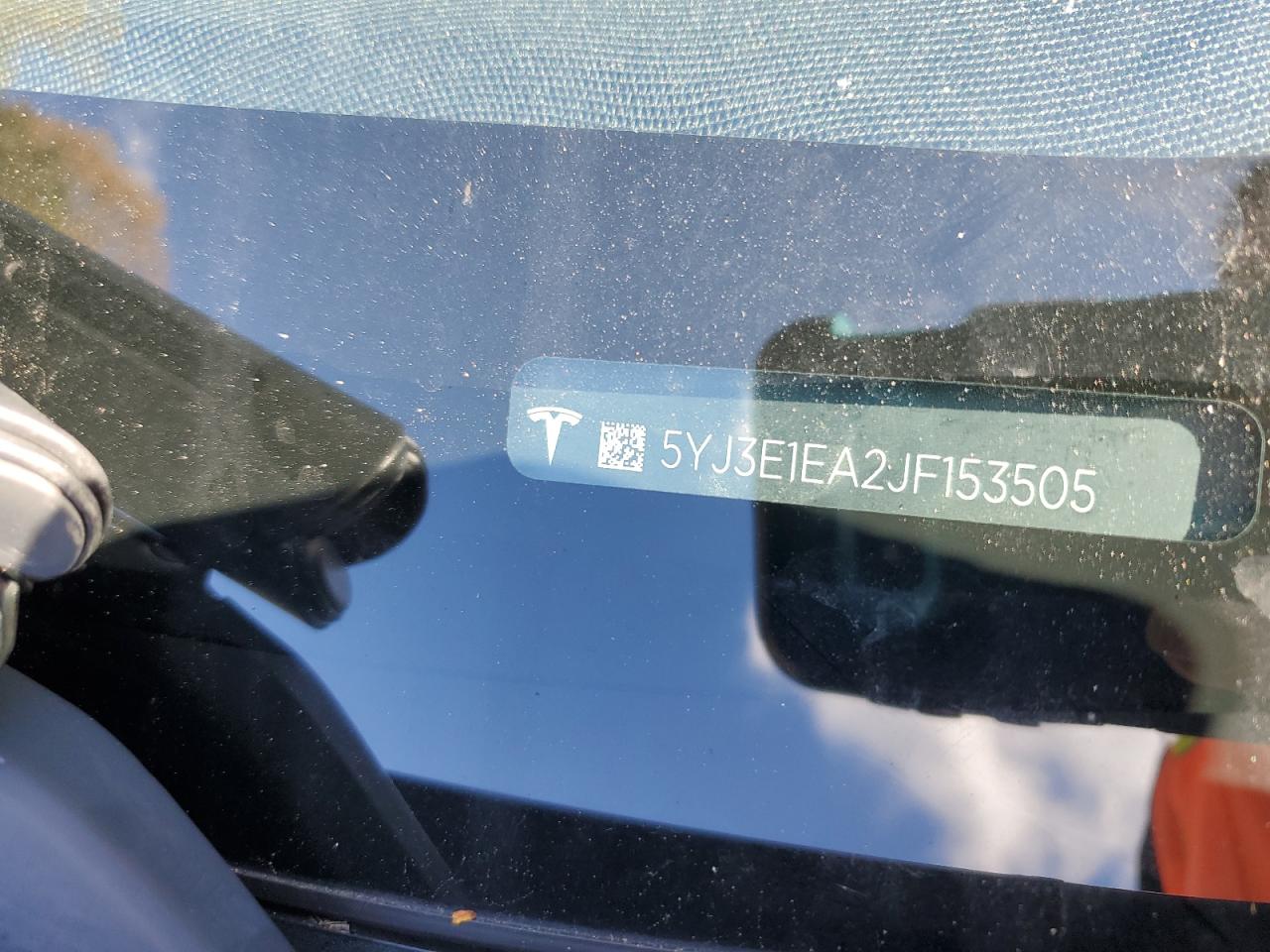 2018 Tesla Model 3 VIN: 5YJ3E1EA2JF153505 Lot: 89919305