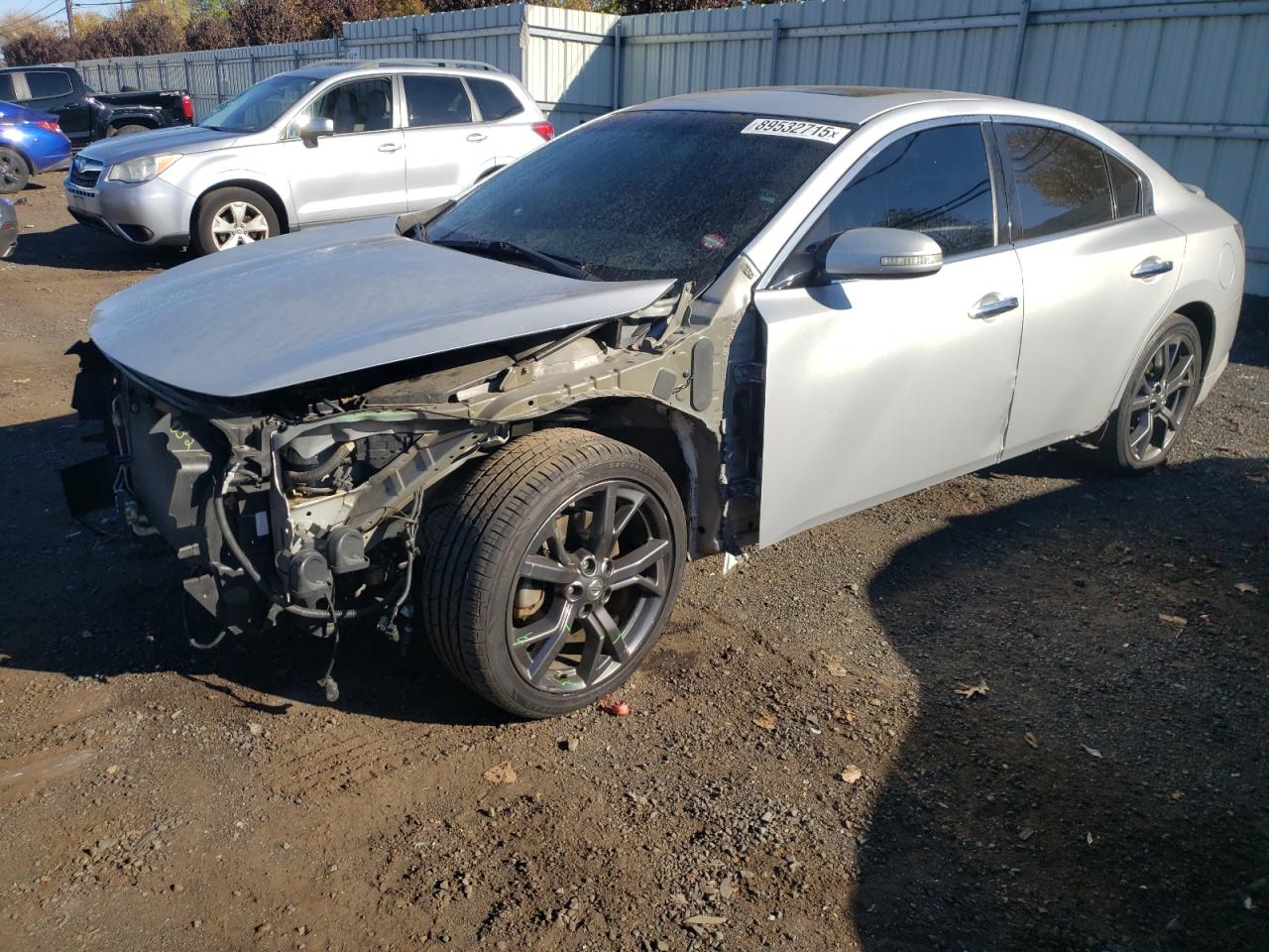 2014 NISSAN MAXIMA SILVER VIN: 1N4AA5AP0EC449216