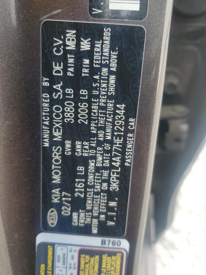 2017 Kia Forte Lx VIN: 3KPFL4A77HE129344 Lot: 86170515
