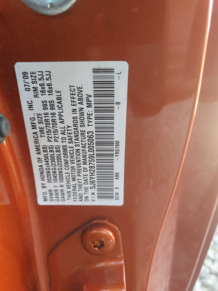 2009 Honda Element Ex VIN: 5J6YH28759L005063 Lot: 85750955