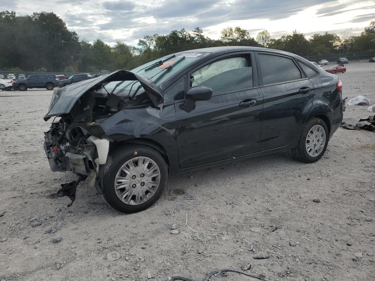 2019 Ford Fiesta S black null gasoline 3FADP4AJ3KM122188 photo #1