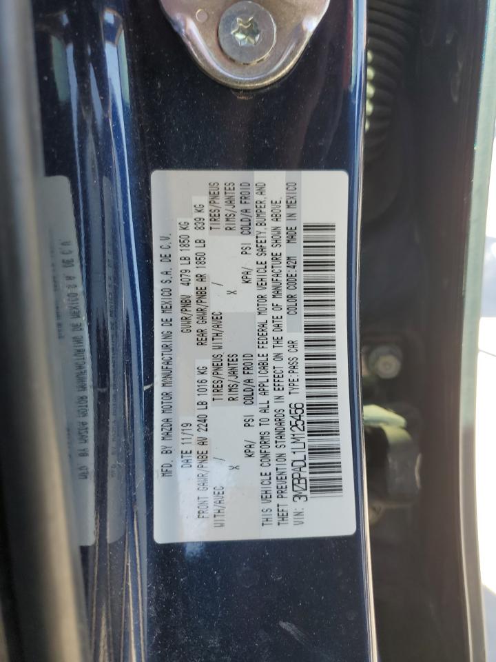 2020 Mazda 3 Preferred VIN: 3MZBPADL1LM125456 Lot: 87452375