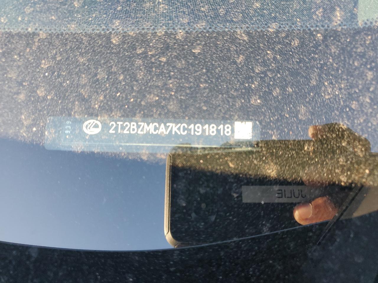 2019 Lexus Rx 350 Base VIN: 2T2BZMCA7KC191818 Lot: 84701065