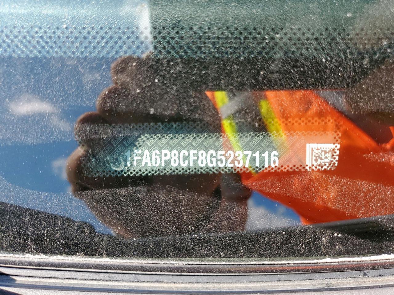 2016 Ford Mustang Gt VIN: 1FA6P8CF8G5237116 Lot: 90486145