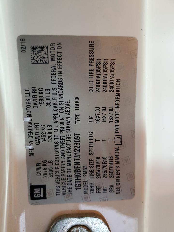 2018 GMC Canyon VIN: 1GTH6BEN7J1223097 Lot: 85670015