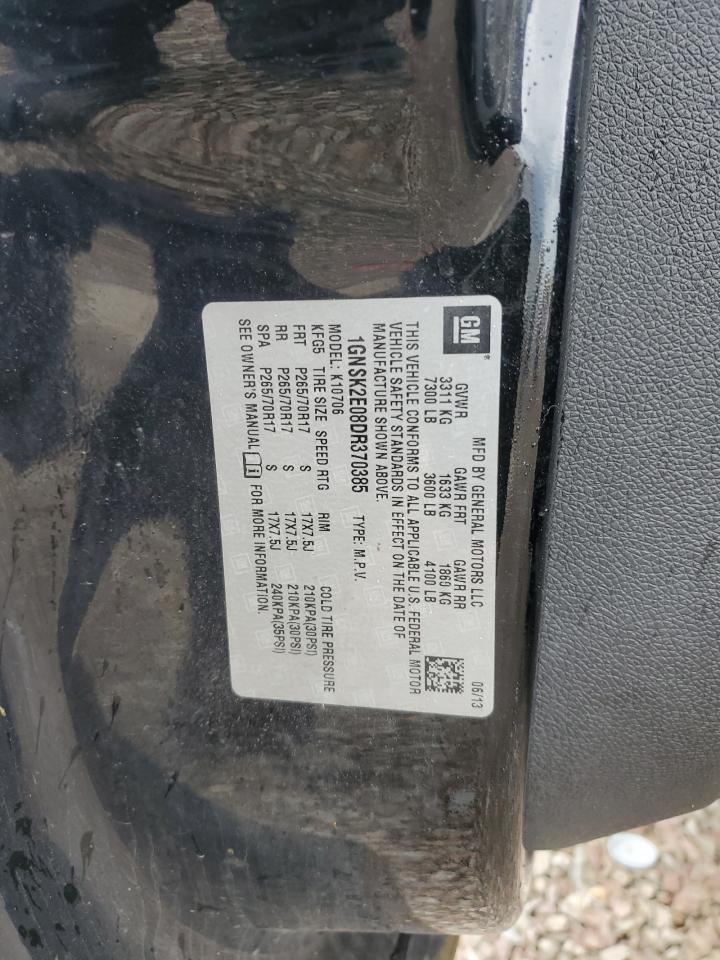 2013 Chevrolet Tahoe Special VIN: 1GNSK2E08DR370385 Lot: 82226895