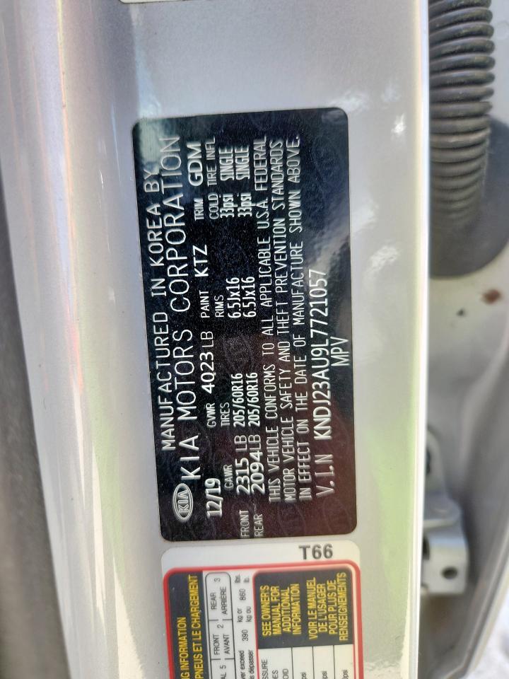 2020 Kia Soul Lx VIN: KNDJ23AU9L7721057 Lot: 85890195