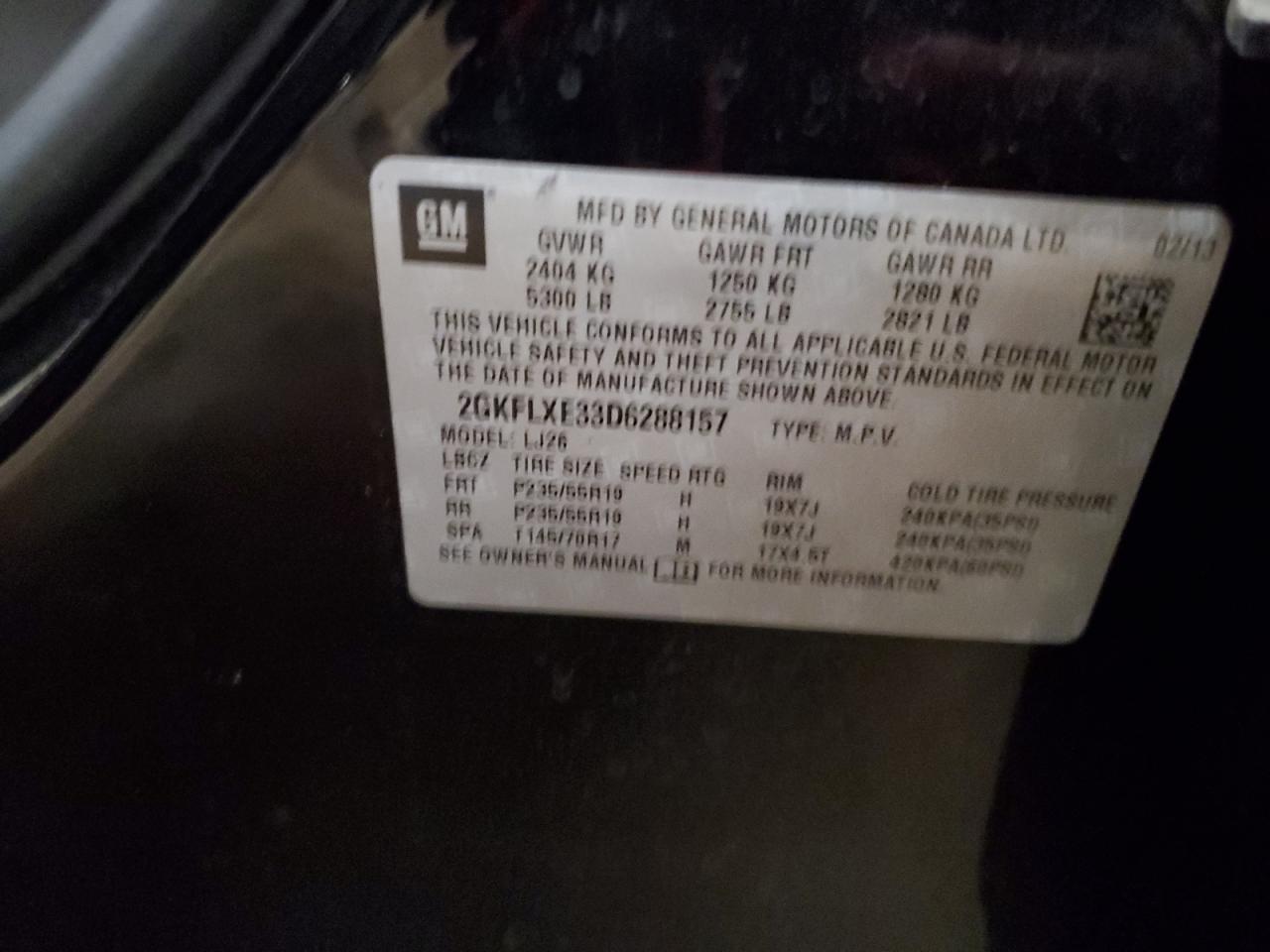 2013 GMC Terrain Slt VIN: 2GKFLXE33D6288157 Lot: 81990515