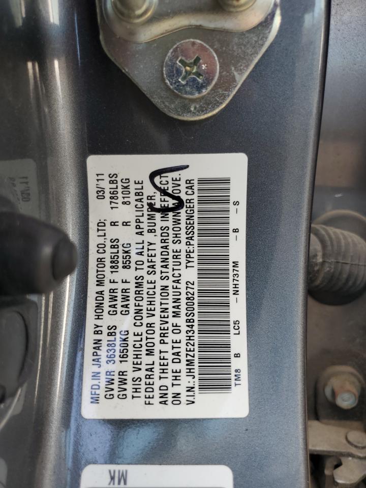 2011 Honda Insight VIN: JHMZE2H34BS008272 Lot: 85371665