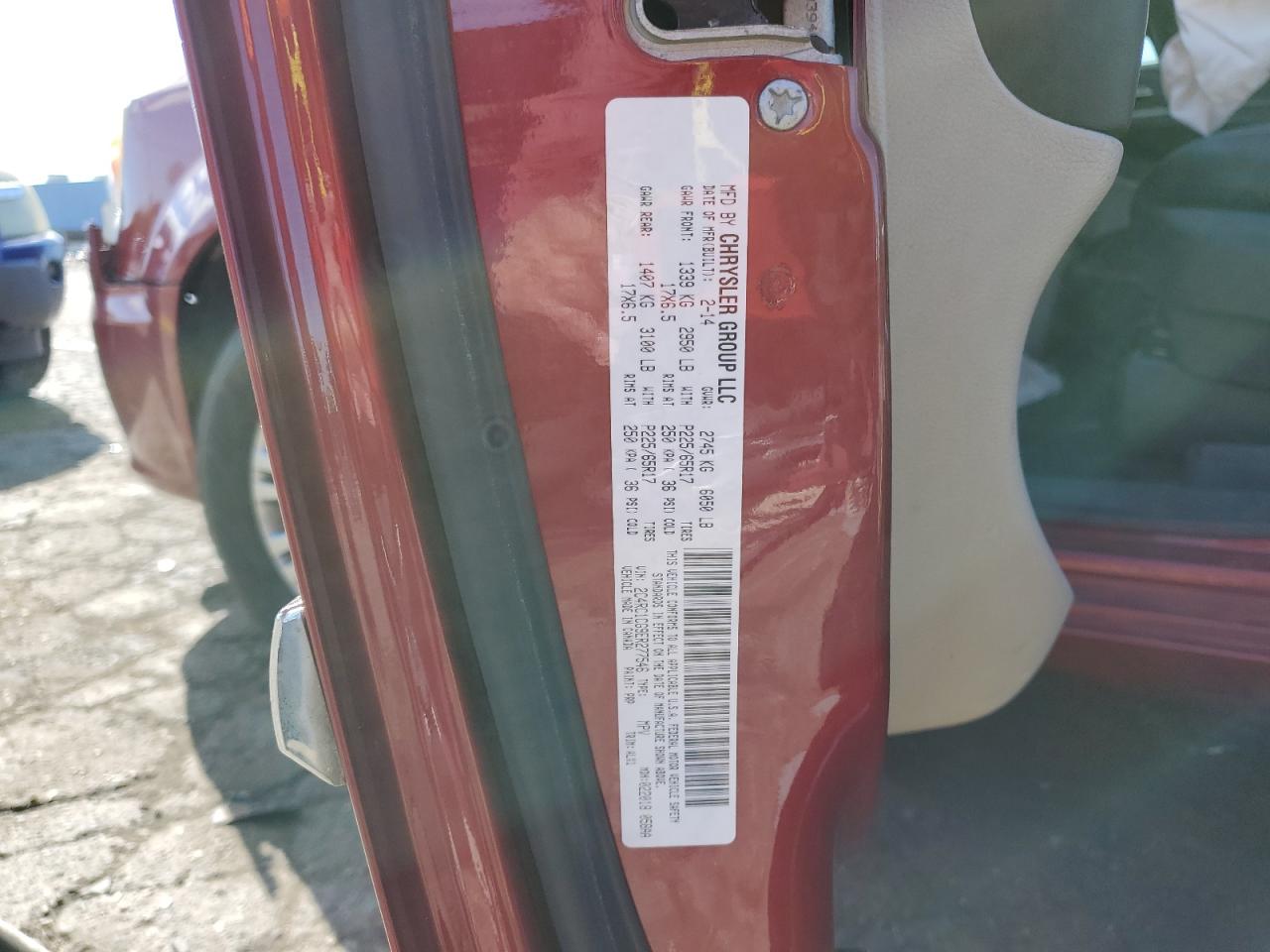 2014 Chrysler Town & Country Touring L VIN: 2C4RC1CG9ER277546 Lot: 85644745