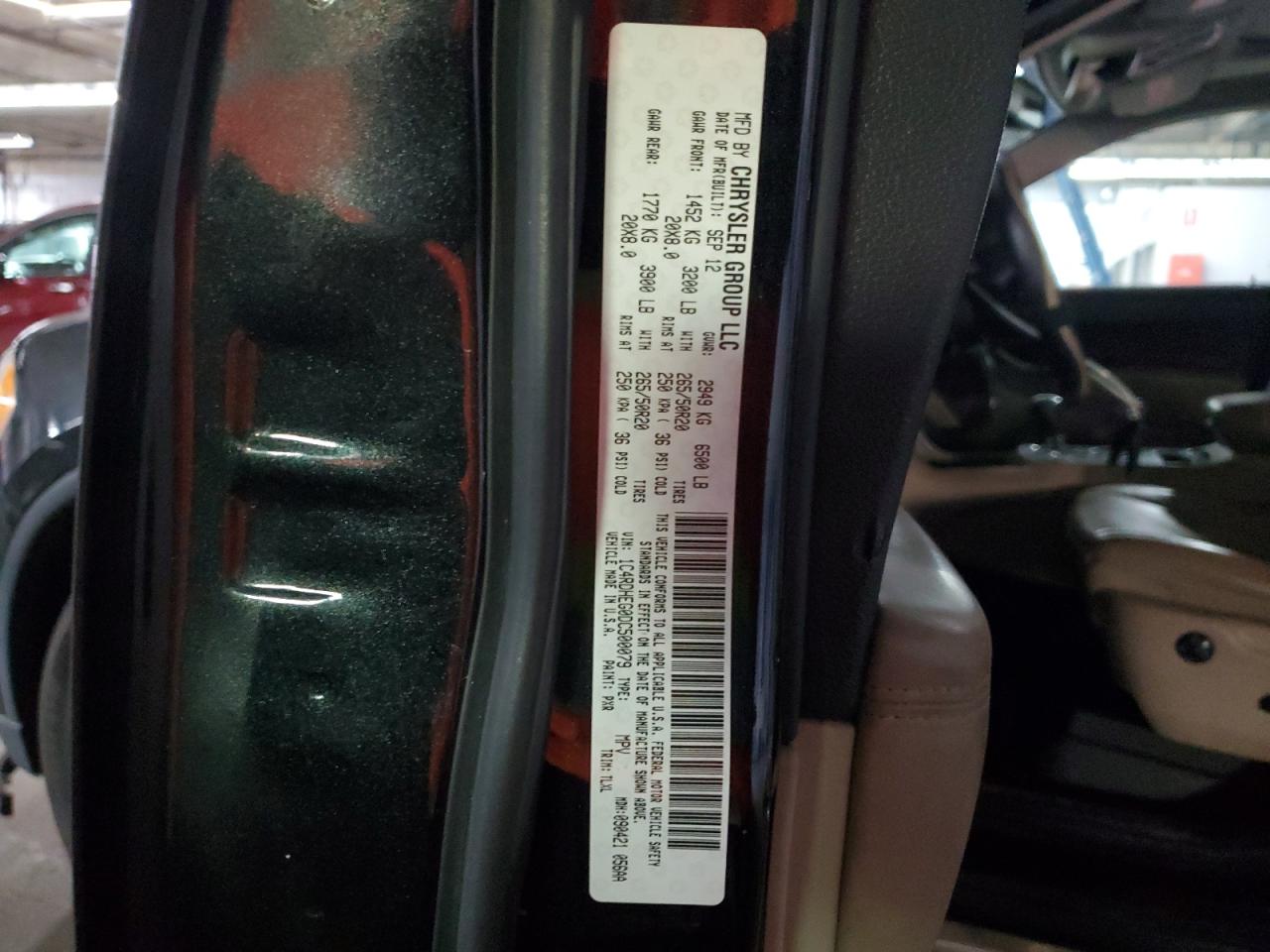 2013 Dodge Durango Citadel VIN: 1C4RDHEG0DC500079 Lot: 86897215
