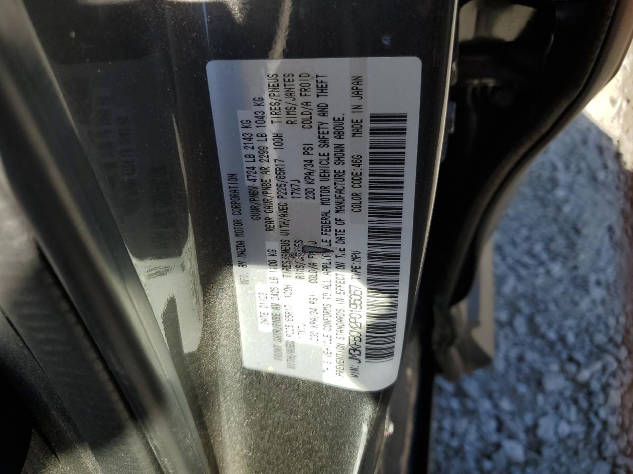 2023 Mazda Cx-5 Preferred VIN: JM3KFBCM2P0195067 Lot: 85837605