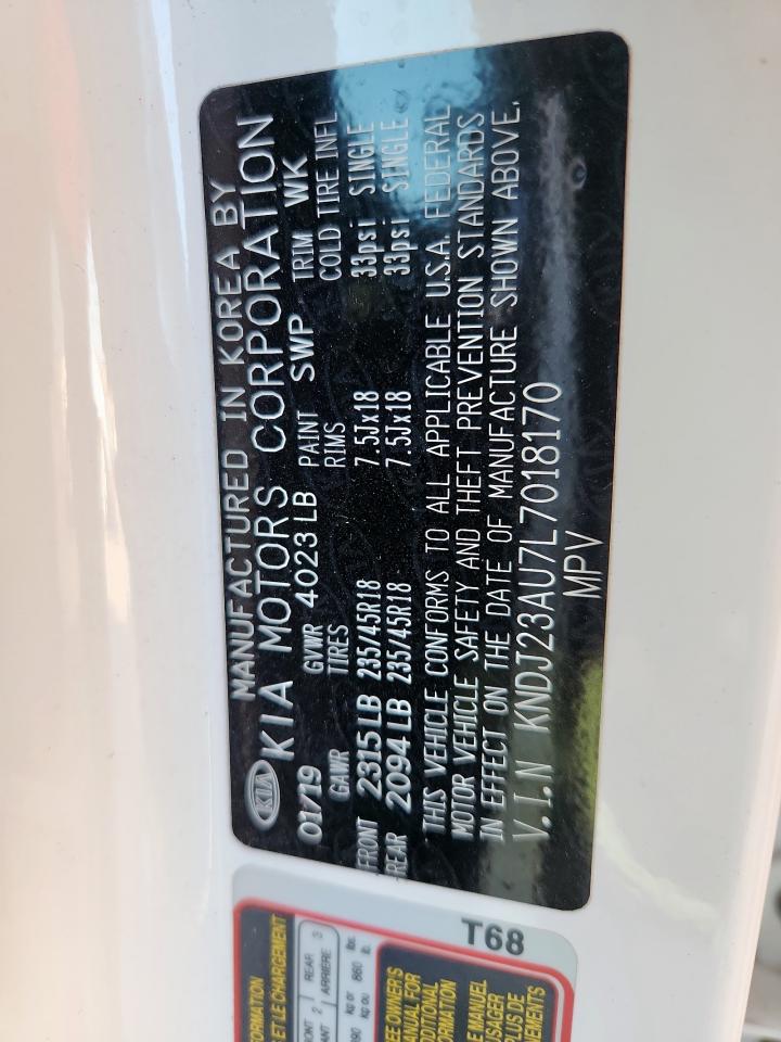 2020 Kia Soul Lx VIN: KNDJ23AU7L7018170 Lot: 84778865