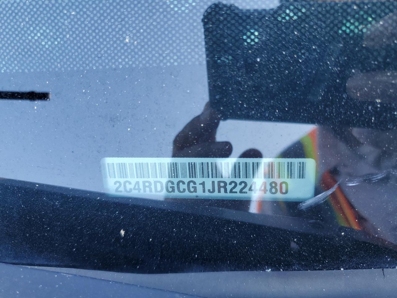 2018 Dodge Grand Caravan Sxt VIN: 2C4RDGCG1JR224480 Lot: 86688115