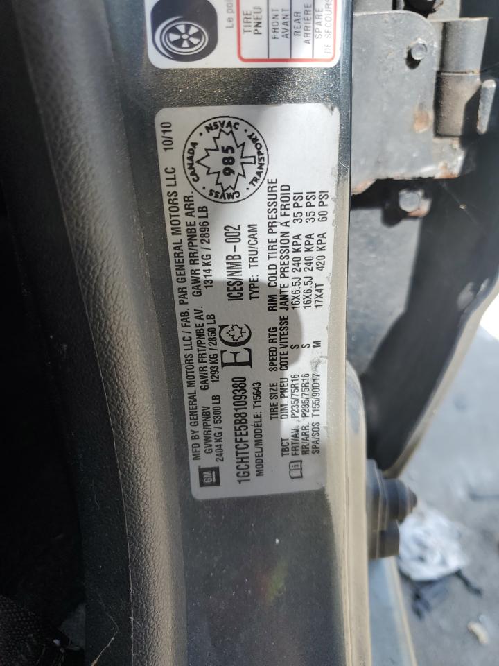 2011 Chevrolet Colorado Lt VIN: 1GCHTCFE5B8109380 Lot: 85148165