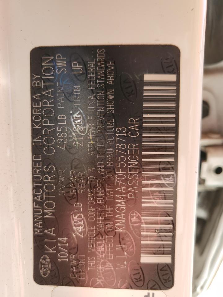 2015 Kia Optima Lx VIN: KNAGM4A70F5578713 Lot: 82230005