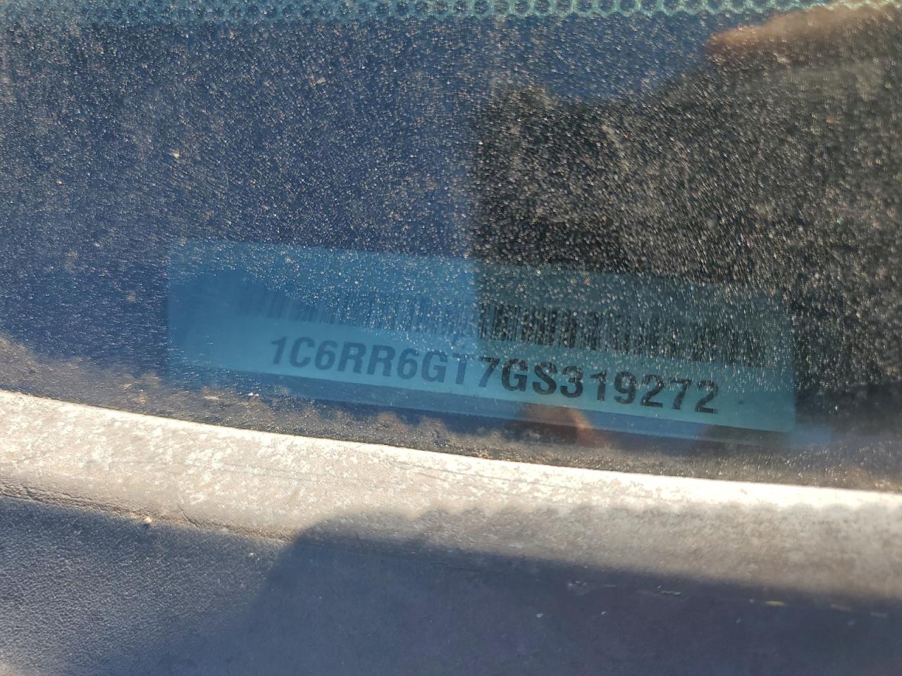 2016 Ram 1500 Slt VIN: 1C6RR6GT7GS319272 Lot: 82212155