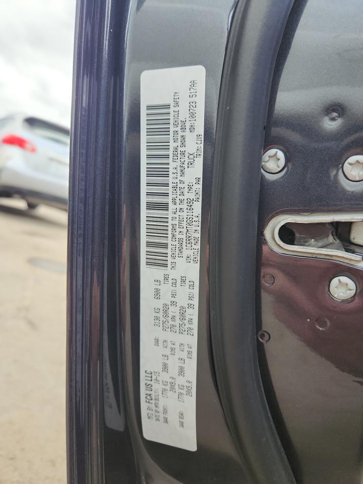 2016 Ram 1500 Sport VIN: 1C6RR7MT0GS116492 Lot: 90604485