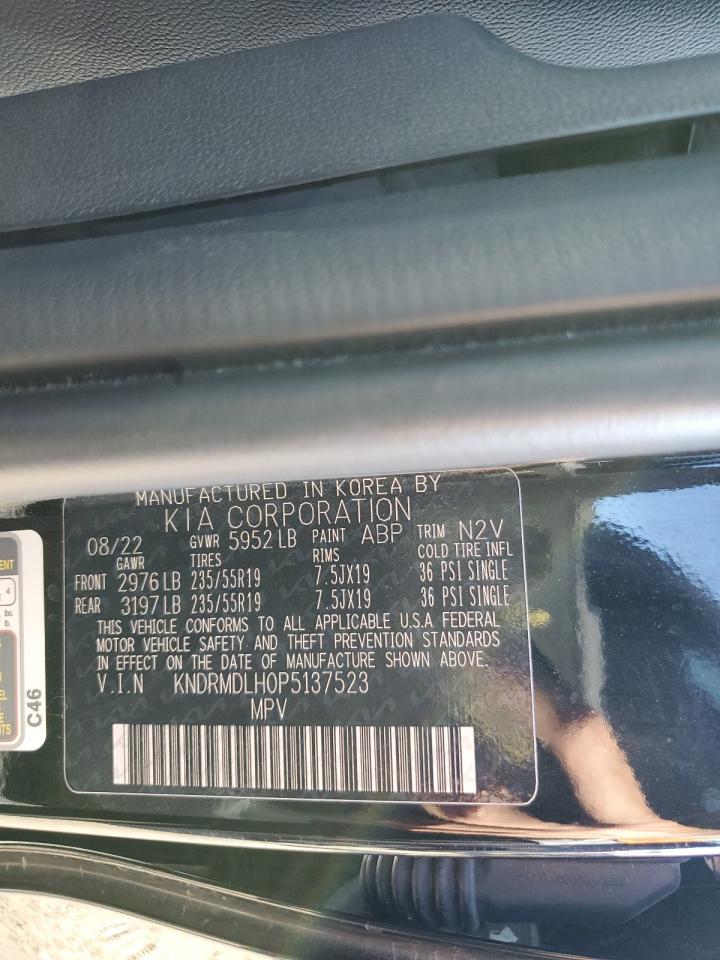 2023 Kia Sorento Sx Prestige VIN: KNDRMDLH0P5137523 Lot: 85597785