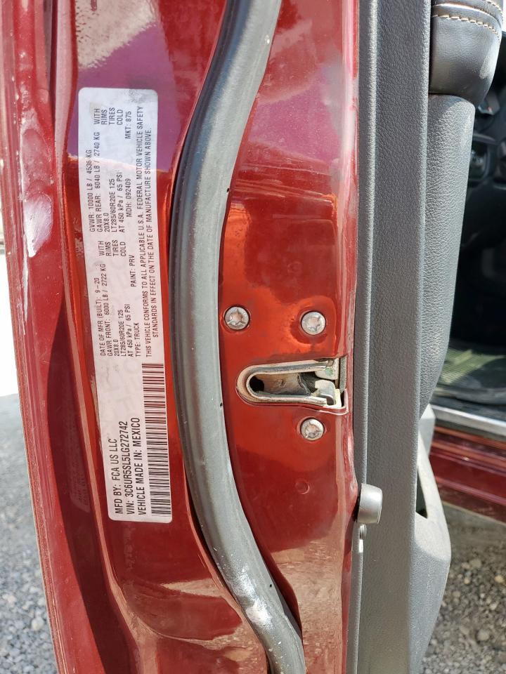 2020 Ram 2500 Limited VIN: 3C6UR5SL5LG272742 Lot: 82314355