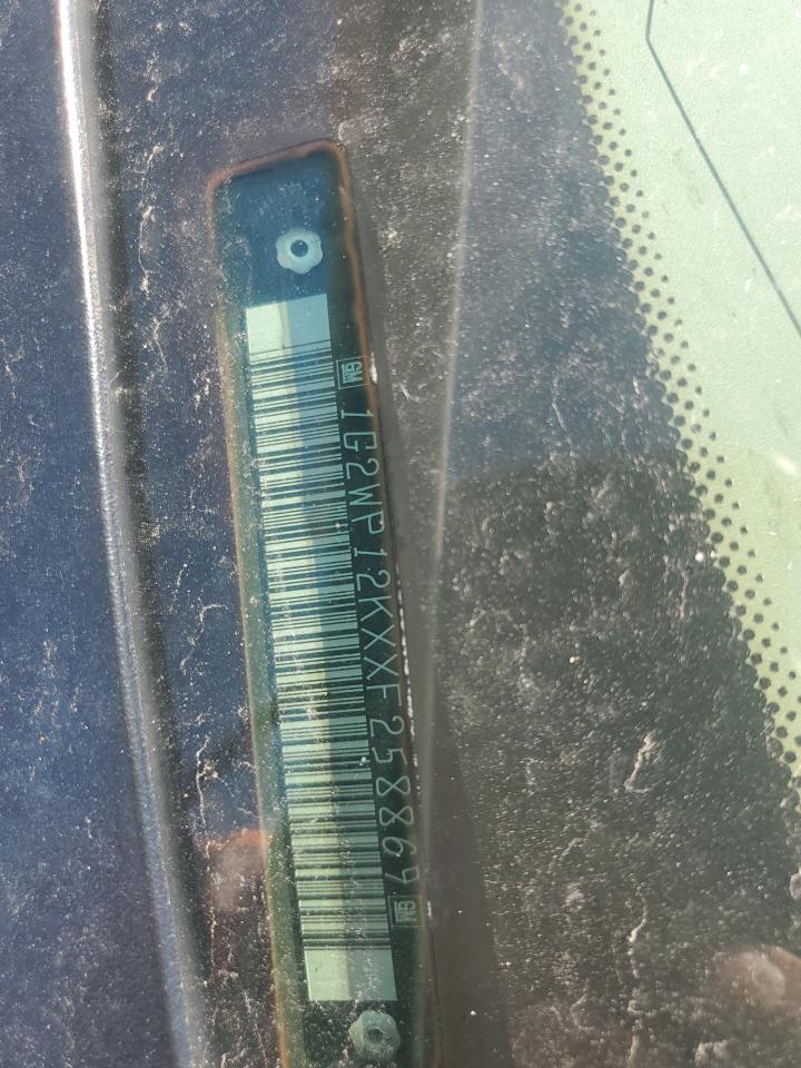 1999 Pontiac Grand Prix Gt VIN: 1G2WP12KXXF258869 Lot: 82612805