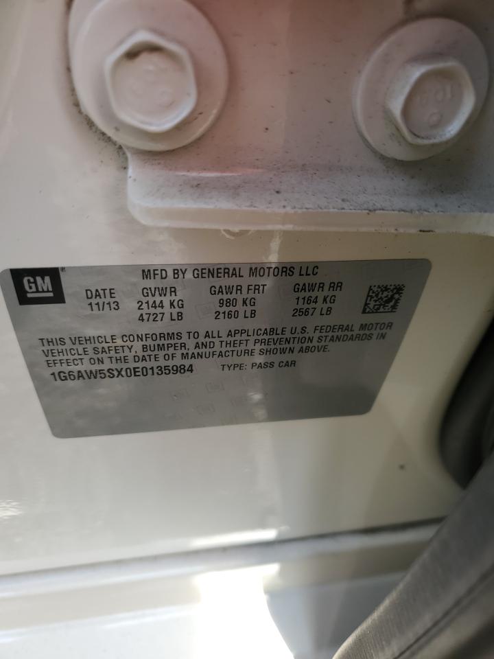 2014 Cadillac Cts VIN: 1G6AW5SX0E0135984 Lot: 90889075