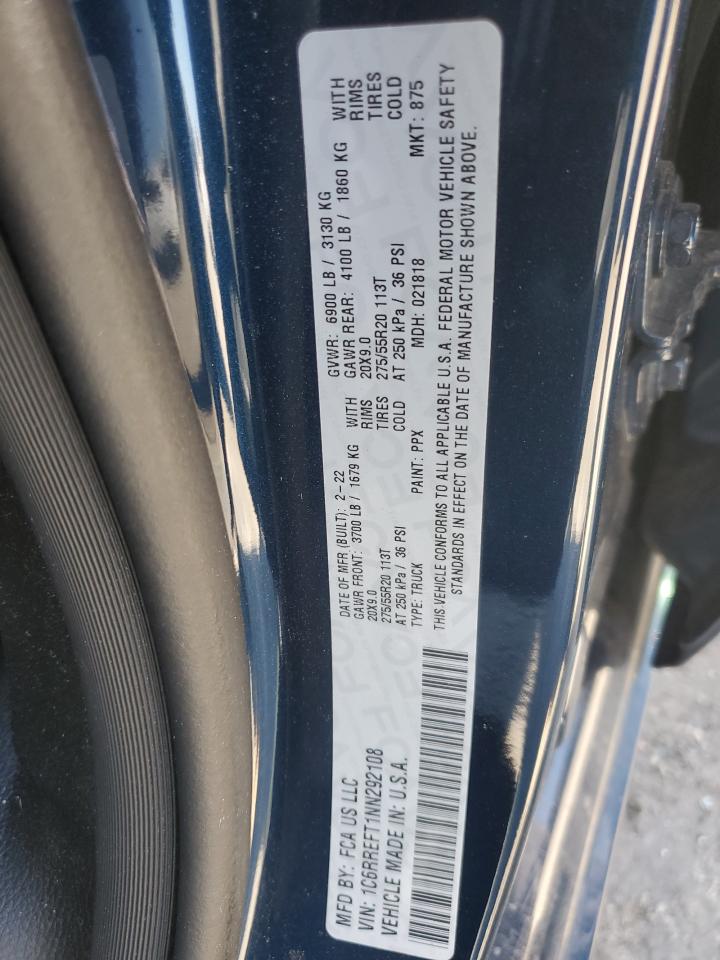 2022 Ram 1500 Big Horn/Lone Star VIN: 1C6RREFT1NN292108 Lot: 90862465