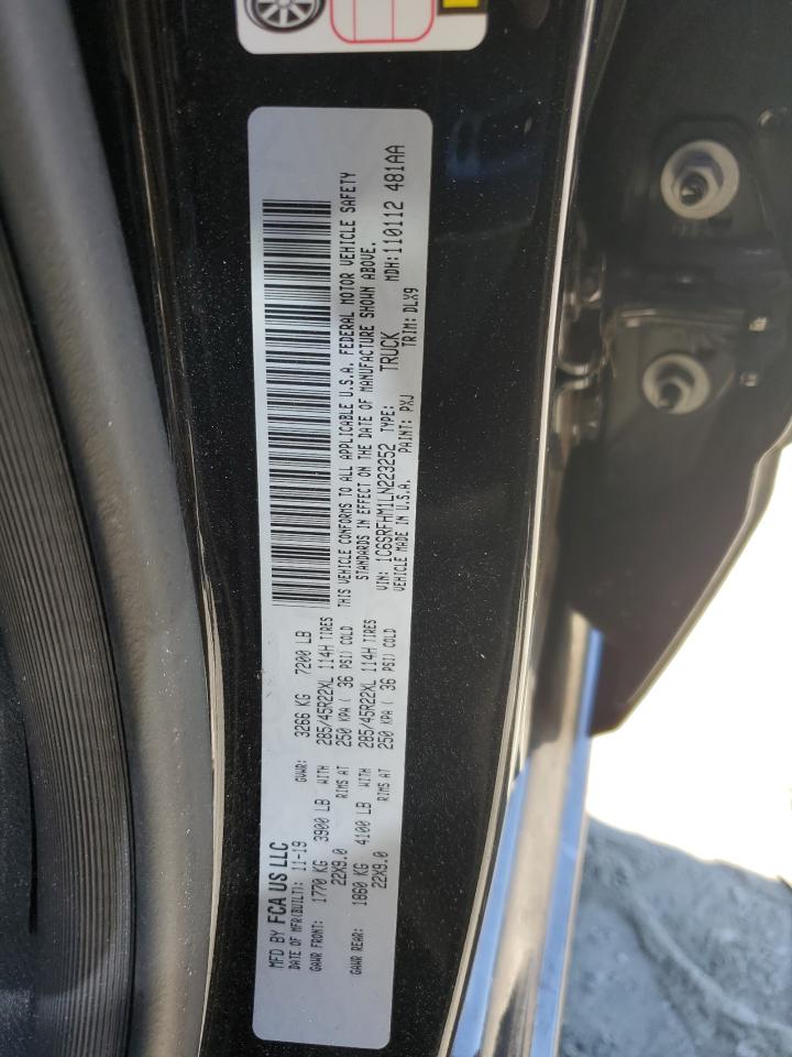 2020 Ram 1500 Limited VIN: 1C6SRFHM1LN223252 Lot: 86780375