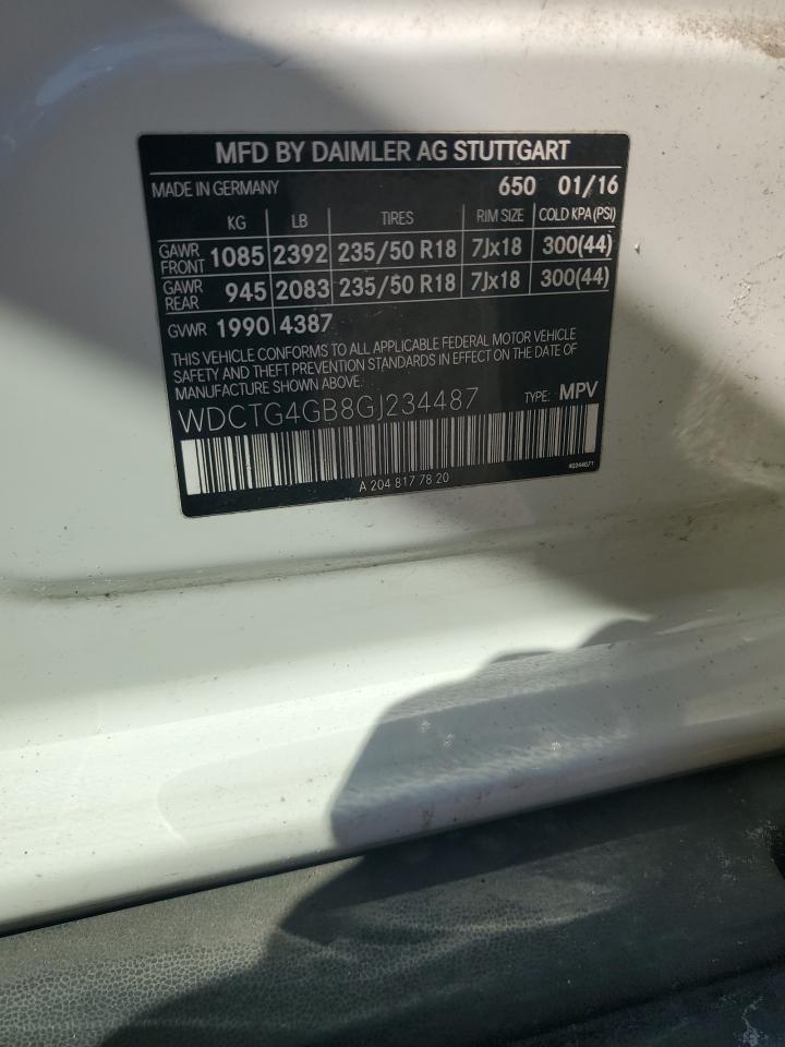 Фото: WDCTG4GB8GJ234487