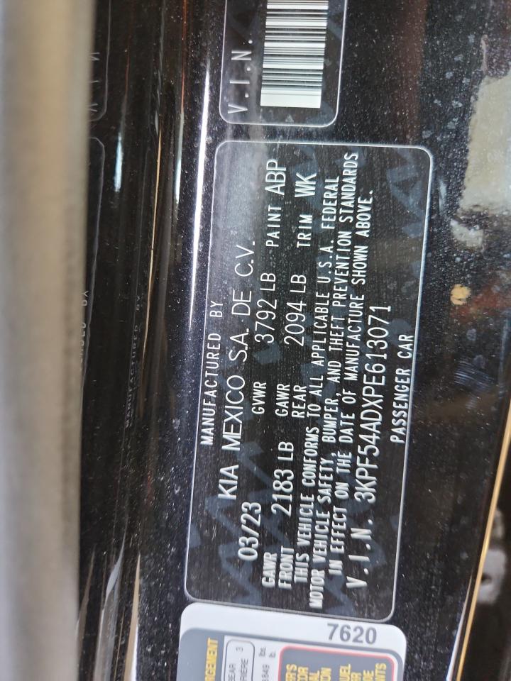 2023 Kia Forte Gt Line VIN: 3KPF54ADXPE613071 Lot: 86111305