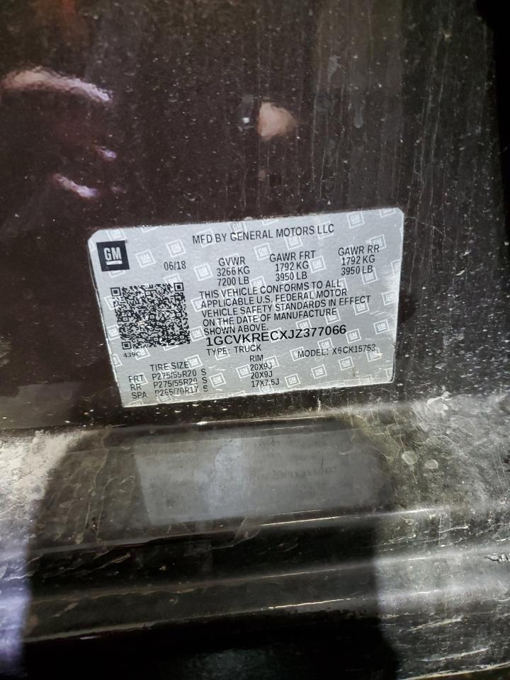 2018 Chevrolet Silverado K1500 Lt VIN: 1GCVKRECXJZ377066 Lot: 84867095