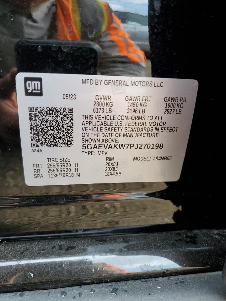 2023 Buick Enclave Essence VIN: 5GAEVAKW7PJ270198 Lot: 85927875