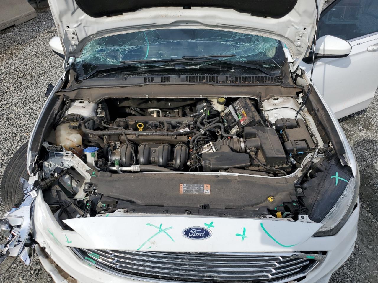 2017 Ford Fusion S VIN: 3FA6P0G77HR161455 Lot: 85737405