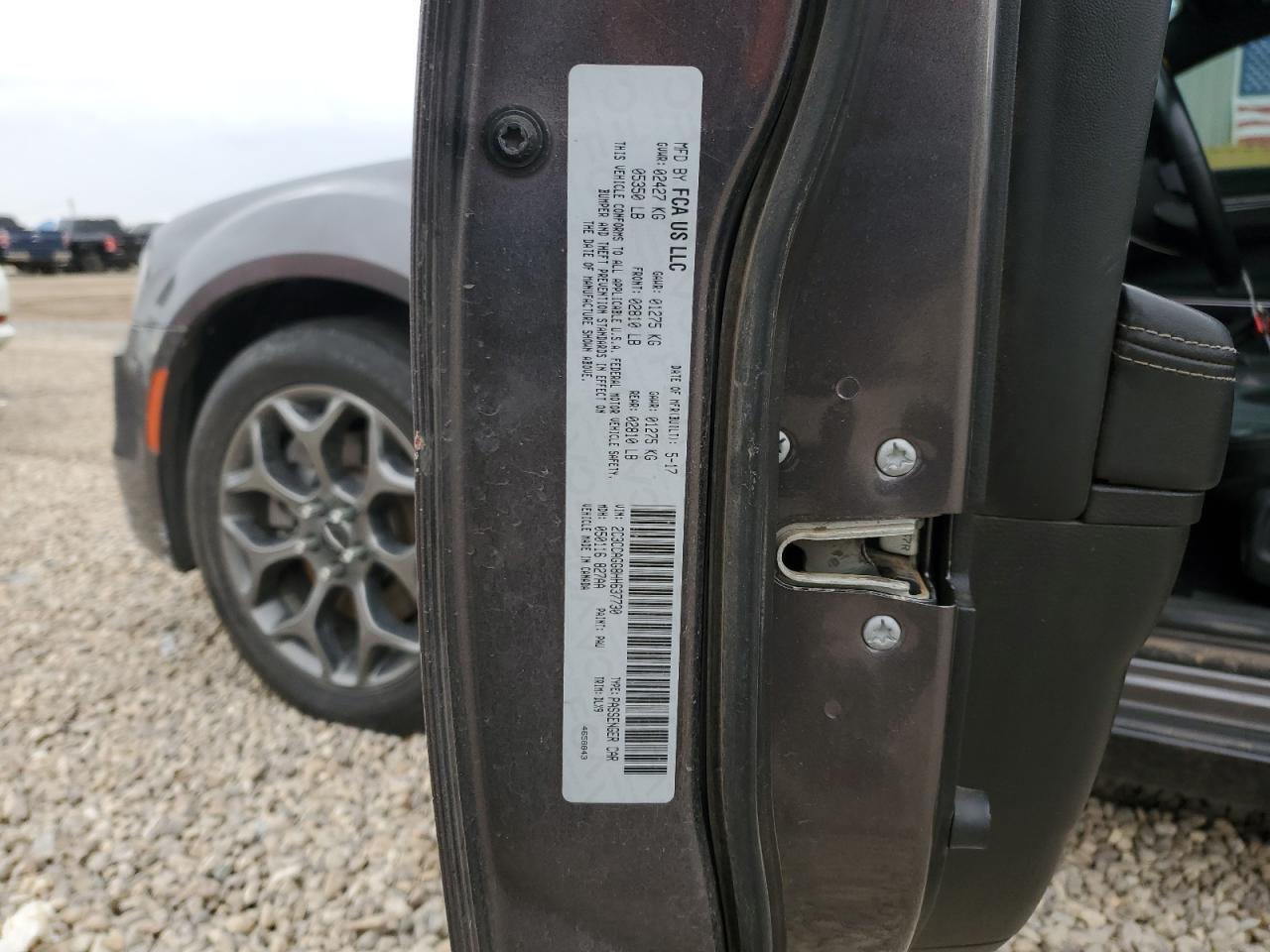 2017 Chrysler 300 S VIN: 2C3CCAGG8HH637730 Lot: 89736835