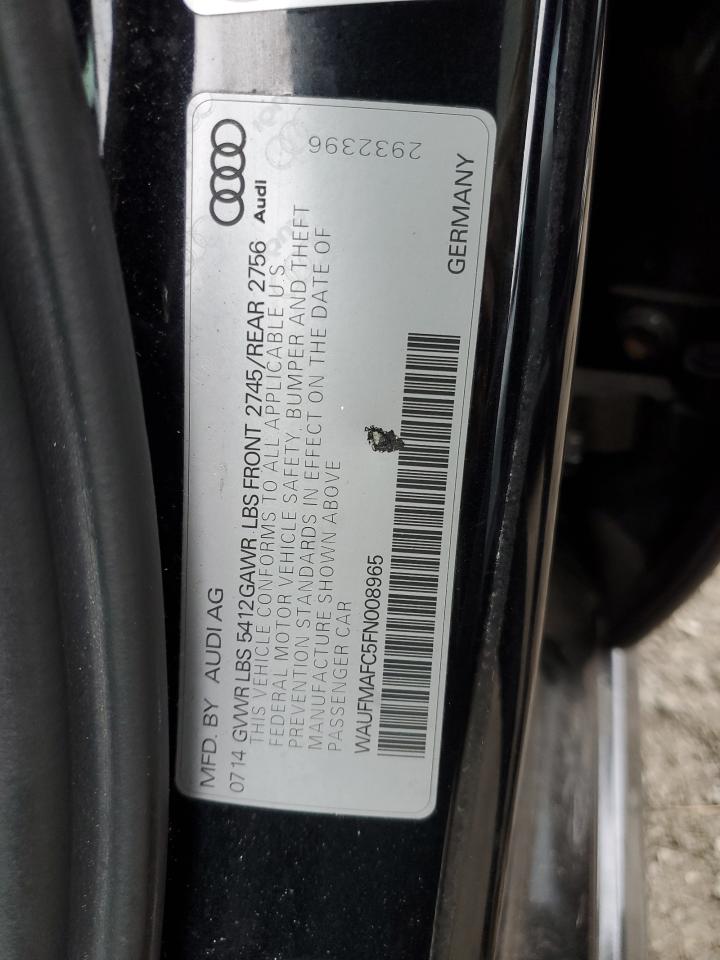 2015 Audi A6 Premium Plus VIN: WAUFMAFC5FN008965 Lot: 86638525