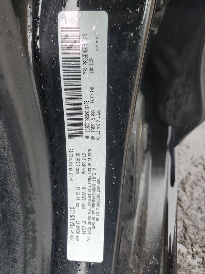 2016 Chrysler 200 S VIN: 1C3CCCBG5GN161476 Lot: 90982495