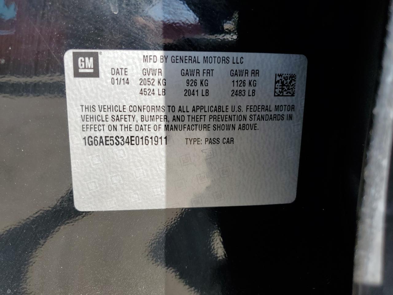 2014 Cadillac Ats Premium VIN: 1G6AE5S34E0161911 Lot: 81869485