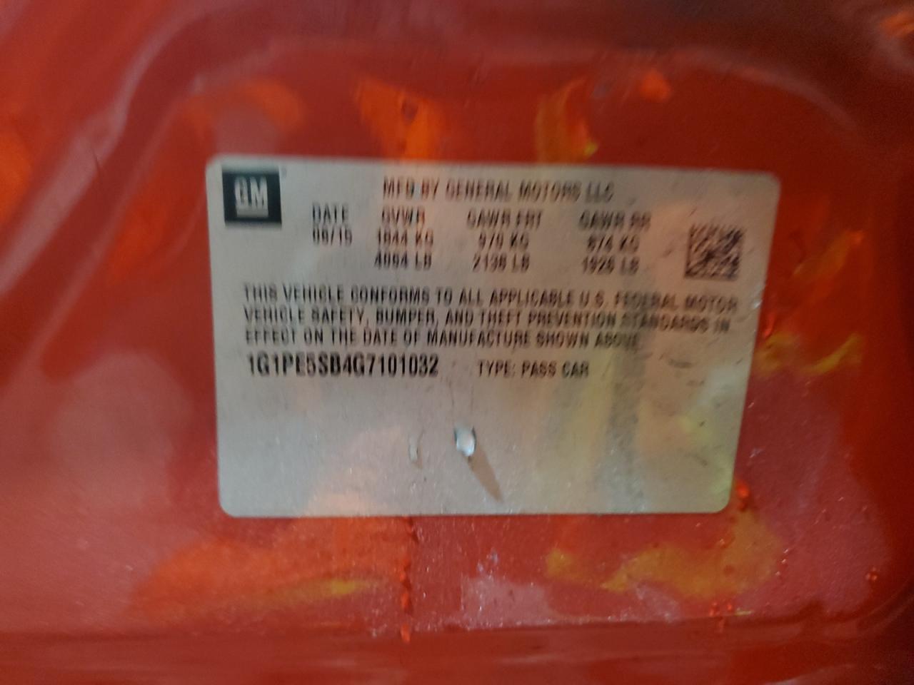 2016 Chevrolet Cruze Limited Lt VIN: 1G1PE5SB4G7101032 Lot: 85752655