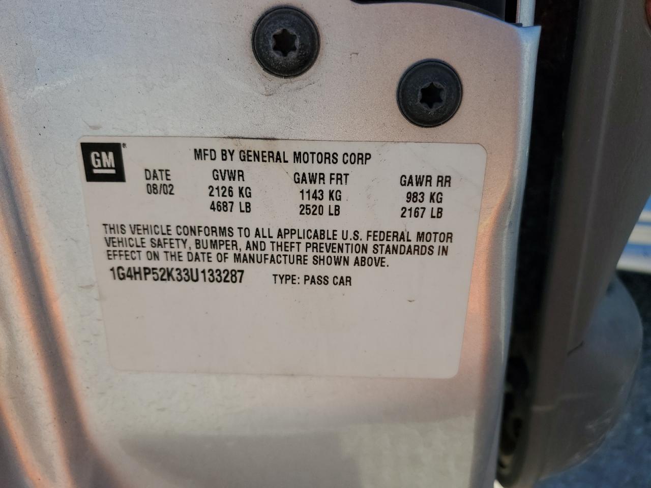 2003 Buick Lesabre Custom VIN: 1G4HP52K33U133287 Lot: 90462505