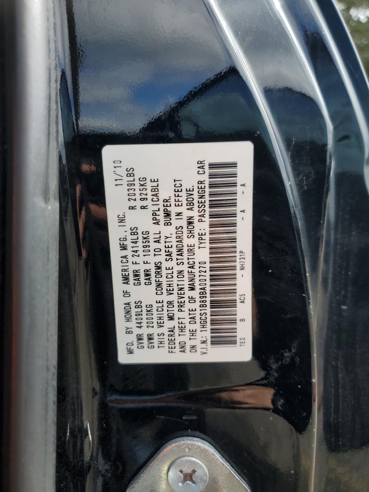 2011 Honda Accord Exl VIN: 1HGCS1B89BA007270 Lot: 85191925