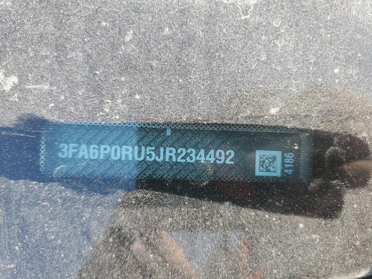 2018 Ford Fusion Titanium/Platinum Hev VIN: 3FA6P0RU5JR234492 Lot: 86871585