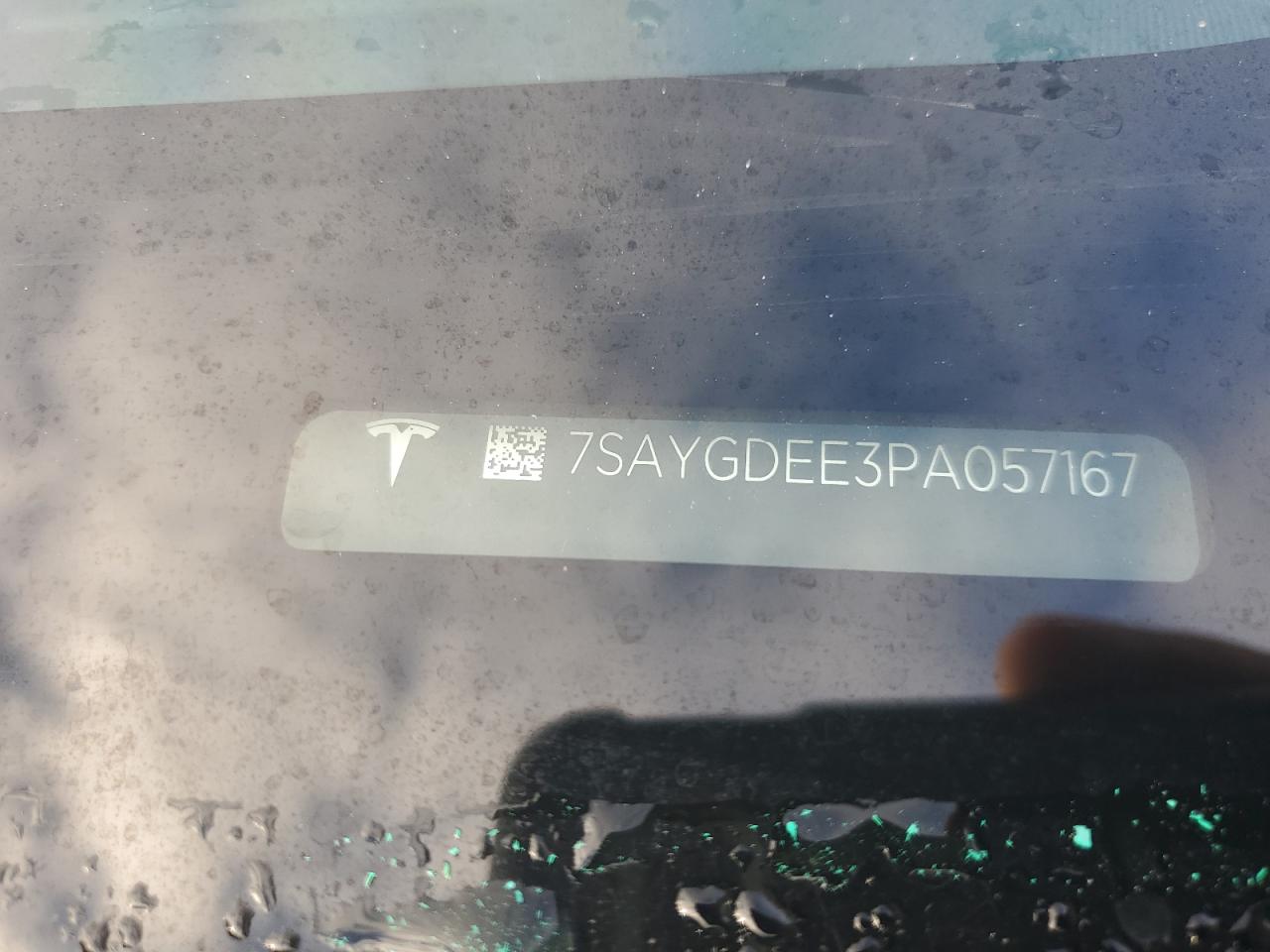 2023 Tesla Model Y VIN: 7SAYGDEE3PA057167 Lot: 85352565