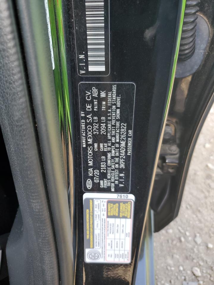 2021 Kia Forte Fe VIN: 3KPF24AD9ME262822 Lot: 84013155