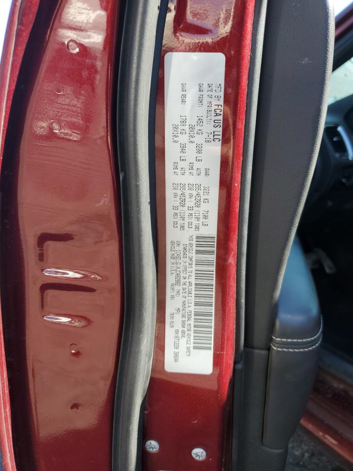 2018 Dodge Durango Srt VIN: 1C4SDJGJXJC482882 Lot: 89678095