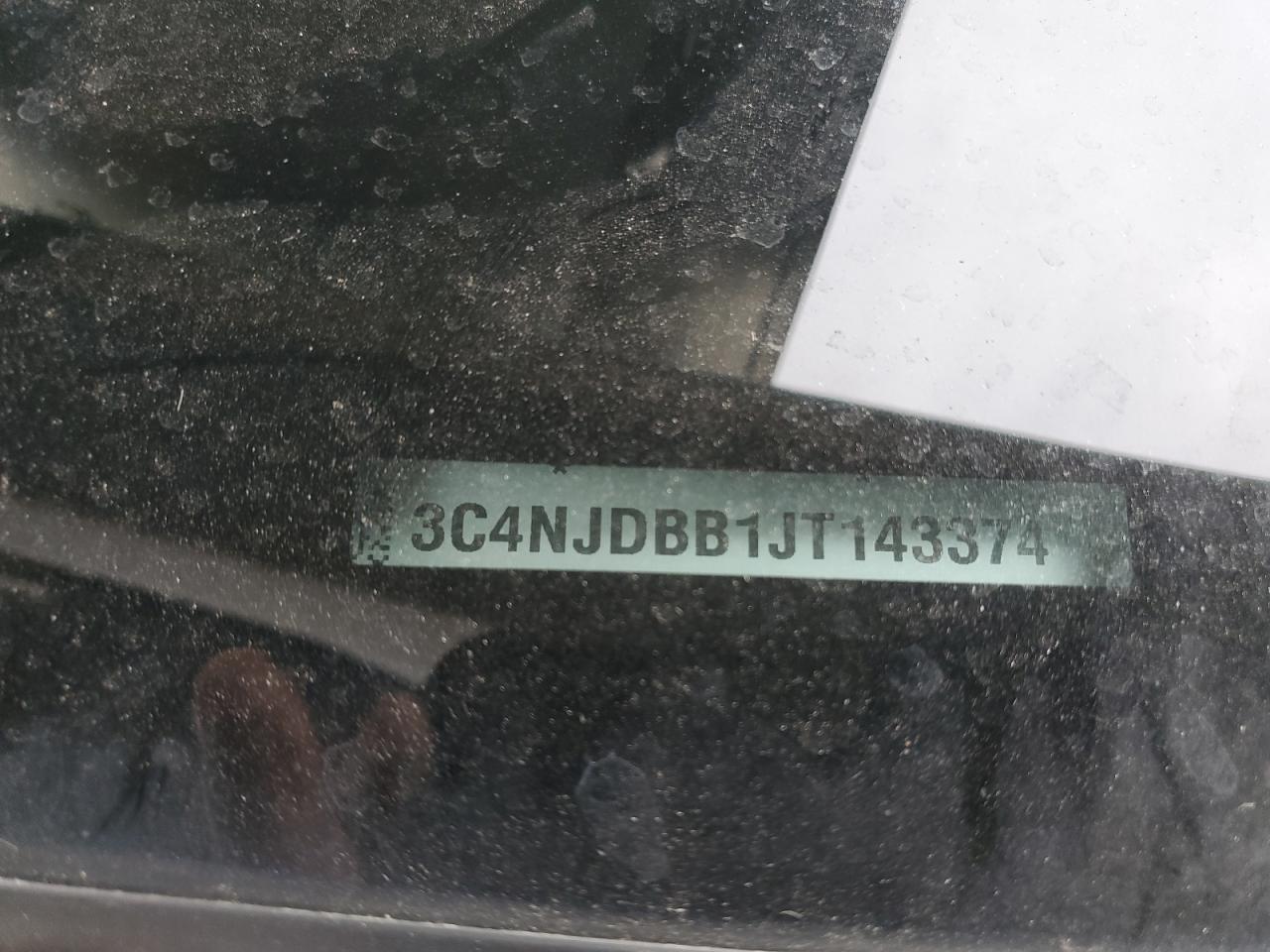 2018 Jeep Compass Latitude VIN: 3C4NJDBB1JT143374 Lot: 87409425