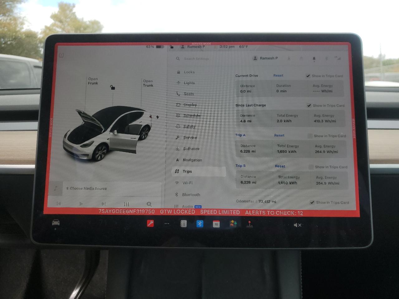 2022 Tesla Model Y VIN: 7SAYGDEE6NF319750 Lot: 85099765