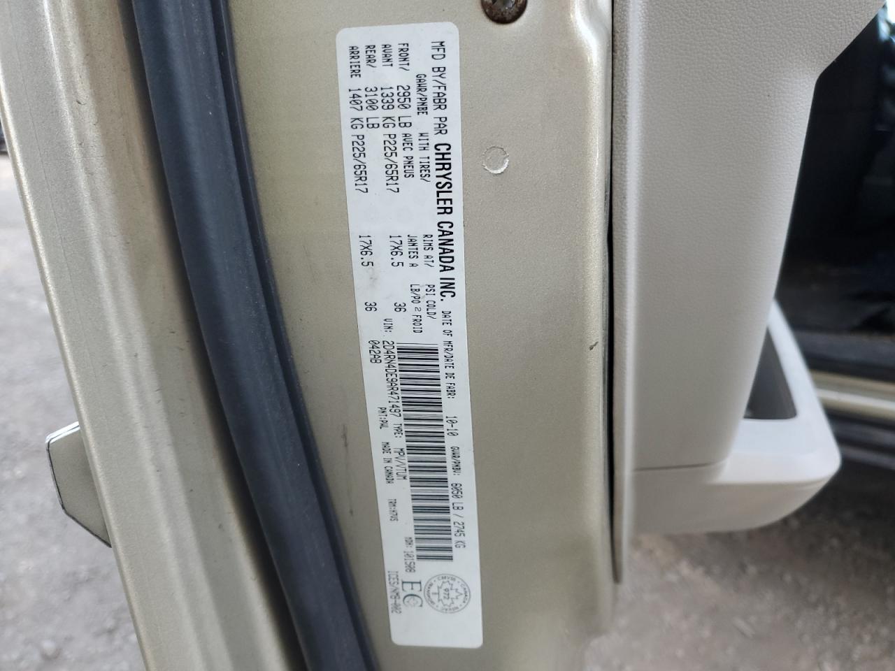 2010 Dodge Grand Caravan Se VIN: 2D4RN4DE9AR471497 Lot: 85103925